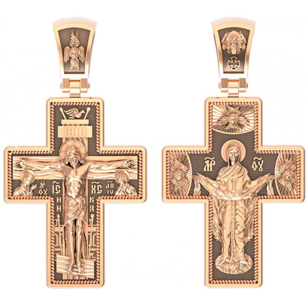 Золотой мужской крест Виолет Херсонес